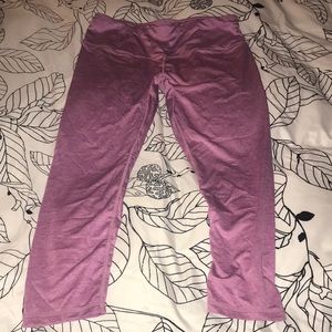 Pink Capri  workout yoga leggings